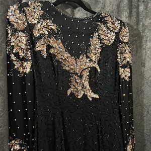 Vintage 80's beaded and sequin cocktail dress